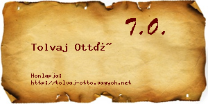 Tolvaj Ottó névjegykártya