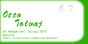 otto tolvaj business card